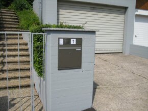 Türsprechanlage mit Briefkasten