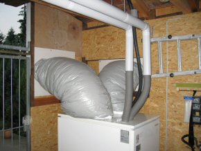 Luft/Wasser Wärmepumpe Innenaufstellung